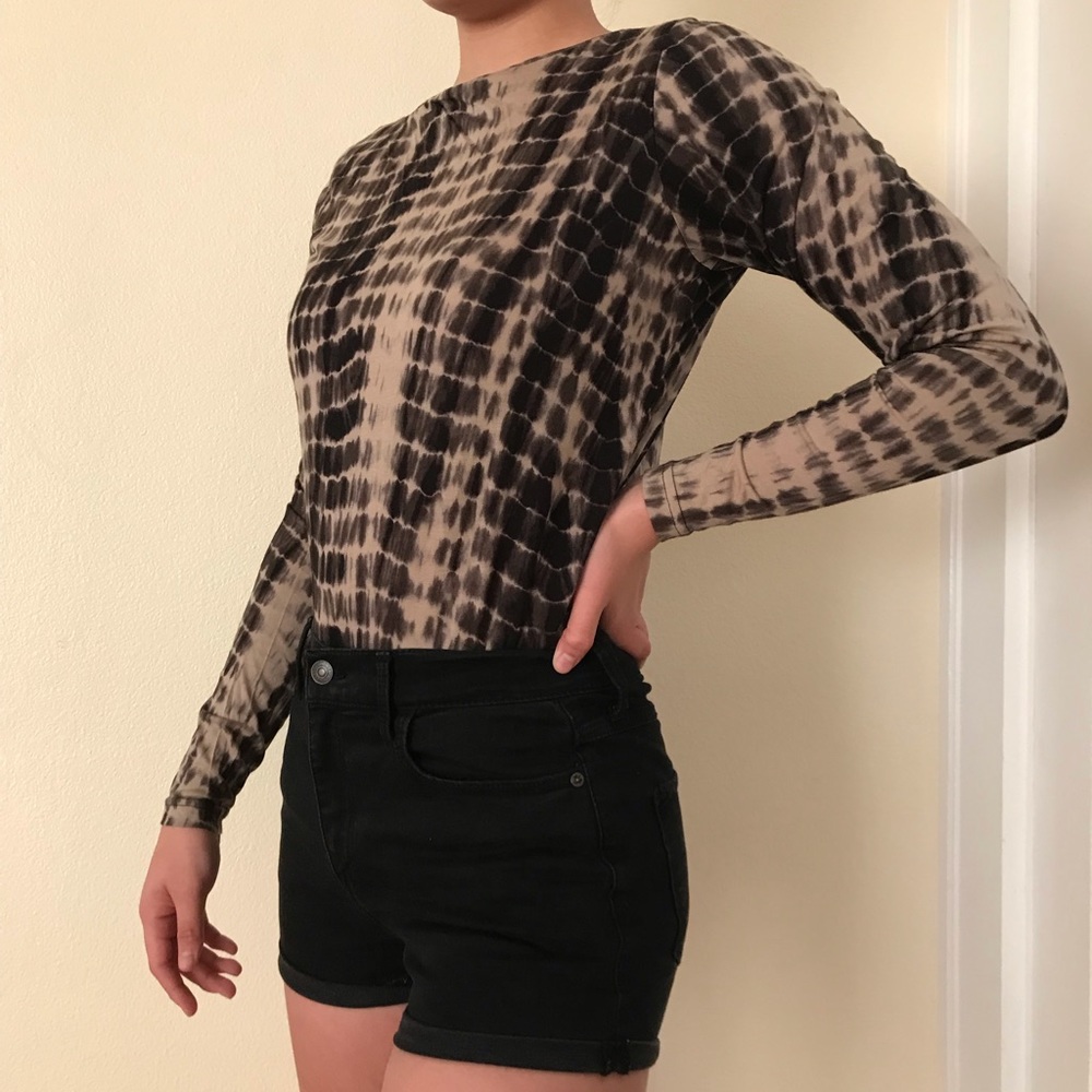 Snake Skin Patterned Top